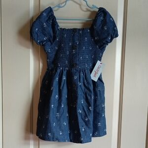 Blue Floral Kids Dress.Size 5T